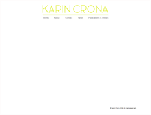 Tablet Screenshot of karincrona.com